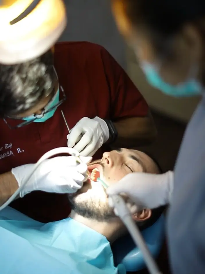 Dental care in the clinic